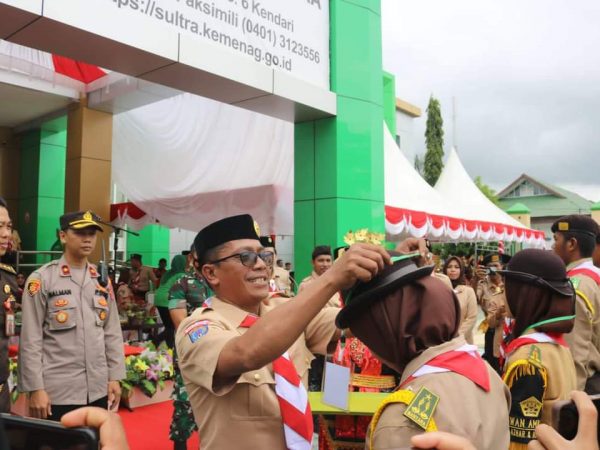 Pembukaan Pramuka Madrasah Penegak oleh Kementrian Agama Sulawesi Tenggara. Sabtu, 02 Juli 2022