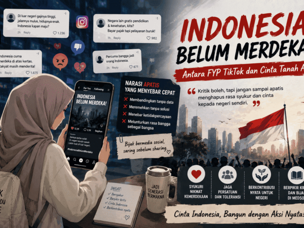 “Indonesia Belum Merdeka?”Antara fyp Tiktok dan Cinta Tanah Air