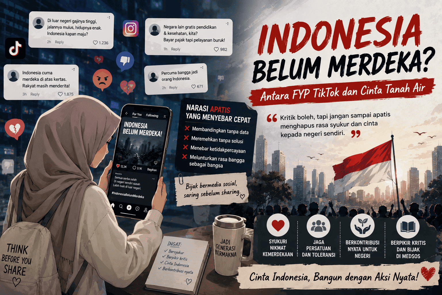 “Indonesia Belum Merdeka?”Antara fyp Tiktok dan Cinta Tanah Air “Indonesia Belum Merdeka?”Antara fyp Tiktok dan Cinta Tanah Air