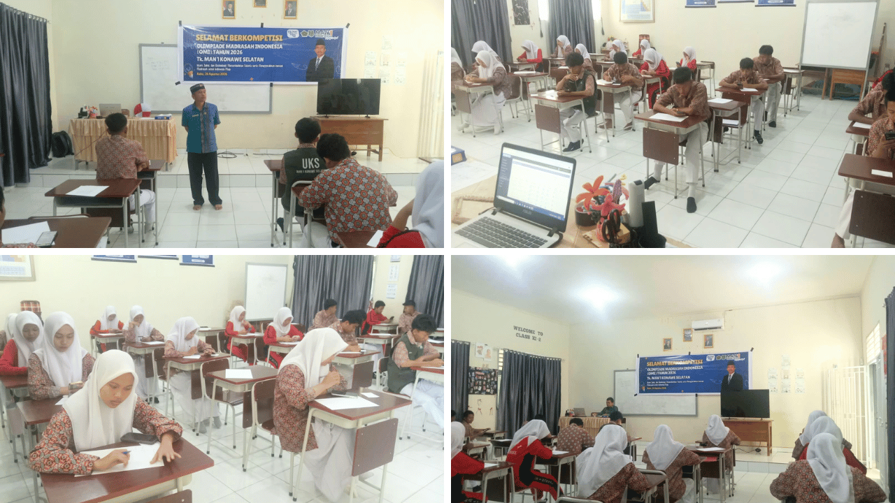 MAN 1 Konawe Selatan Sukses Gelar Olimpiade Madrasah Indonesia (OMI) Tingkat Satuan Pendidikan
