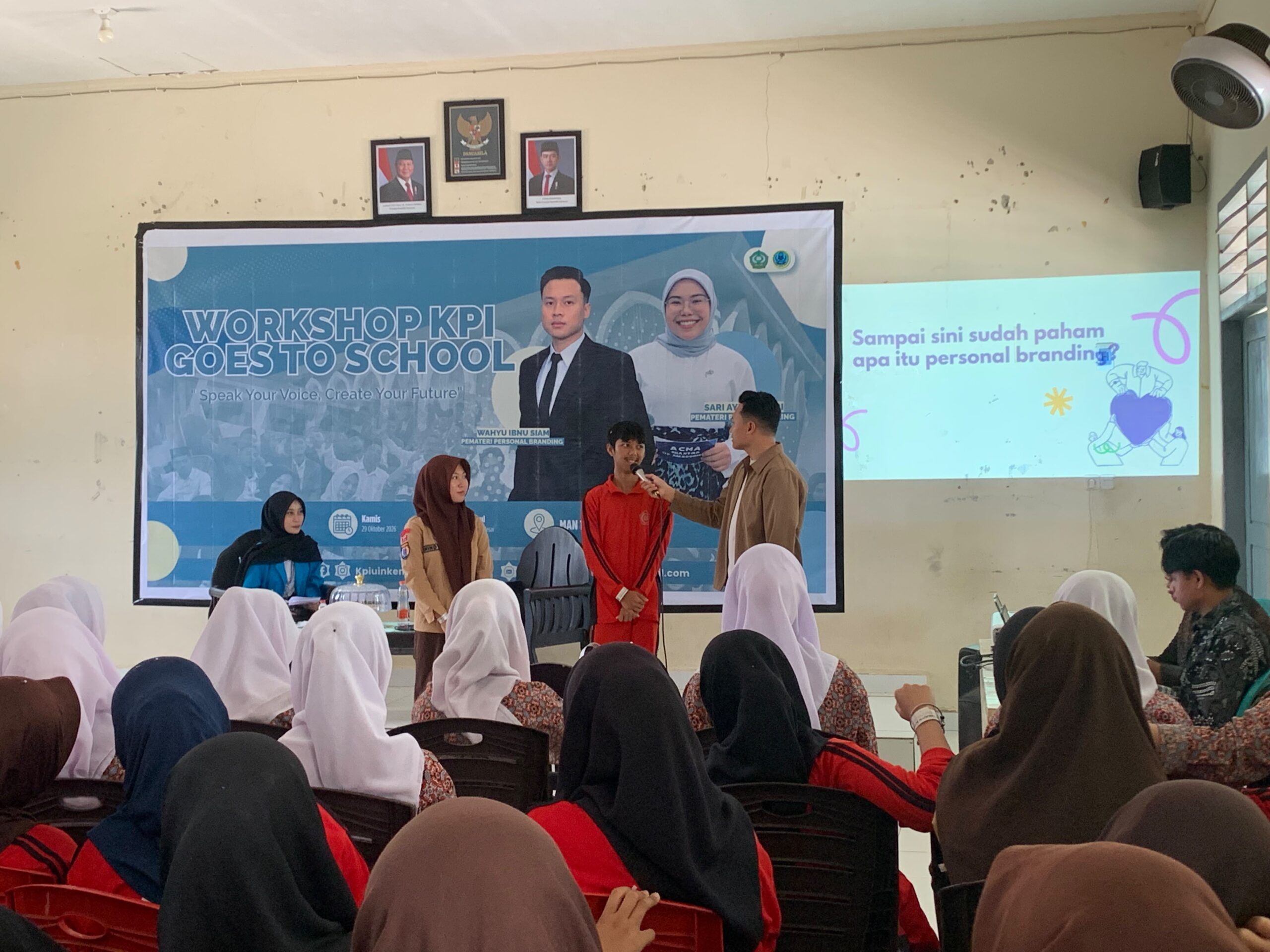 Tingkatkan Kepercayaan Diri, Murid MAN 1 Konawe Selatan Antusias Ikuti "Workshop KPI Goes To School"